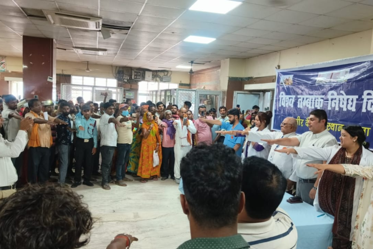 पटना में तंबाकू के खिलाफ मुहिम तेज, महावीर कैंसर संस्थान ने चलाया जागरूकता अभियान
