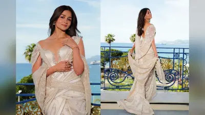 Cannes 2026 में आलिया भट्ट ने दिखाया देसी ग्लैमर, साड़ी-गाउन और मां की ज्वेलरी में लगीं अप्सरा