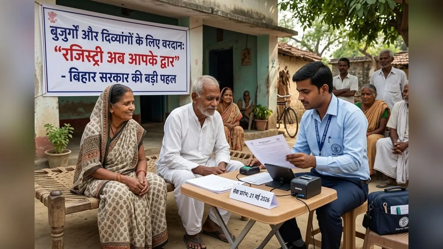 अब बुजुर्गों के घर पहुंचेगा रजिस्ट्री ऑफिस, 1000 और 5000 रुपये शुल्क के साथ मिलेगी सेवा