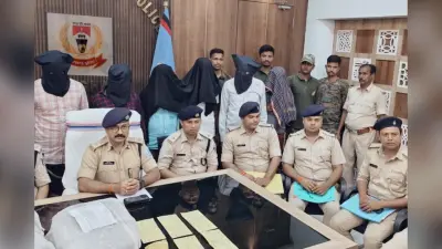 देवघर में नशे के खिलाफ कार्रवाई, भारी मात्रा में गांजा बरामद, छह गिरफ्तार