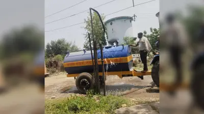 करोड़ों की योजना हुई पूरी, फिर भी लोगों को पहुंचाया जा रहा टैंकर से पानी
