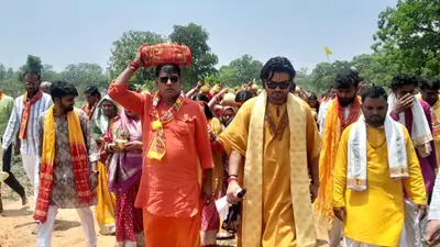 सारवां: भव्य कलश यात्रा के साथ सात दिवसीय श्रीमद्भागवत कथा