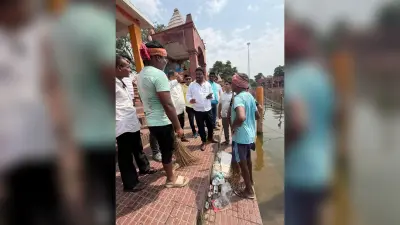 शिवगंगा श्मशान घाट और वाटर ट्रीटमेंट प्लांट परिसर में अव्यवस्था देख मेयर ने जतायी नाराजगी