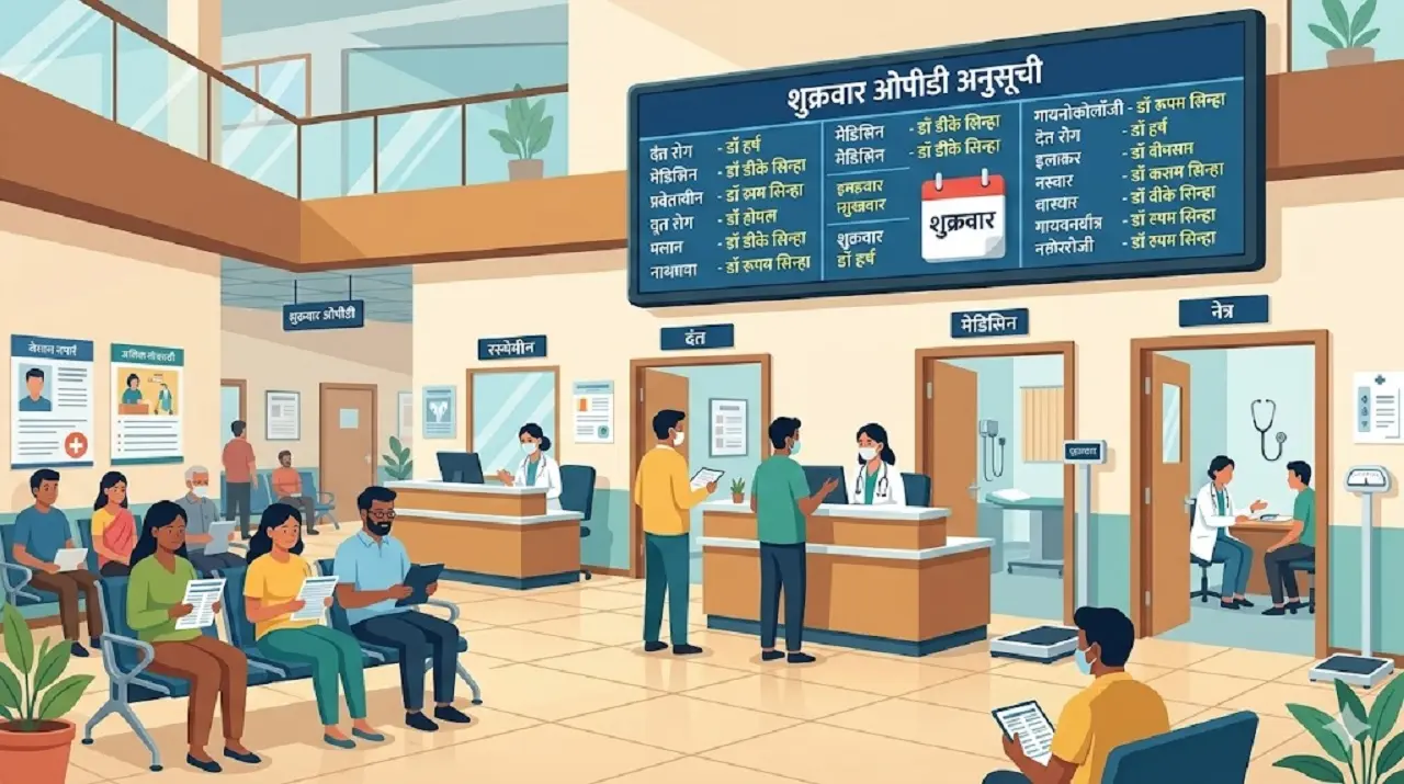 पीएमसीएच और एनएमसीएच में शुक्रवार को कौन से डॉक्टर उपलब्ध हैं? पूरी Friday OPD सूची देखें