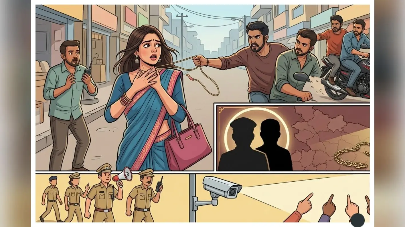 मधुबनी: झंझारपुर में दिनदहाड़े चेन स्नैचिंग, बैंककर्मी की सोने की चेन झपटी