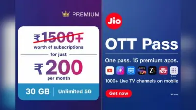सिर्फ ₹200 में YouTube Premium, Prime Video और JioHotstar! Jio का नया OTT प्लान मचा रहा धूम