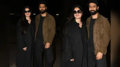 बेटे के जन्म के बाद पहली बार पब्लिक में दिखे कैटरीना और विक्की, ऑल ब्लैक लुक में की ट्विनिंग