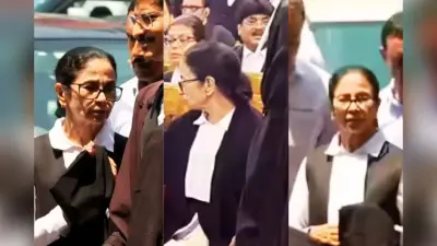 वकील के गाउन में अदालत पहुंचीं ममता बनर्जी, बंगाल चुनाव 2026 के बाद हिंसा पर सरकार को घेरा