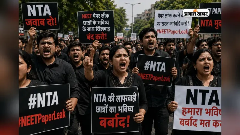 NTA दो फेज में कराए NEET एग्जाम, परीक्षा कैंसल होने पर आग बबूला हुए रांची के शिक्षक 