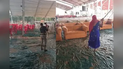 शपथ ग्रहण से पहले ‘ऑपरेशन सुखाओ’! बारिश से बिगड़ी तैयारी, रात भर चलेगा अभियान