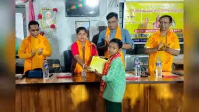 राजनगर में भारतीय संस्कृति ज्ञान परीक्षा में सफल विद्यार्थियों को किया गया सम्मानित