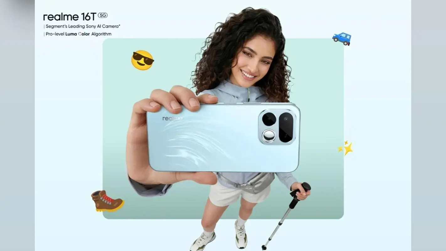 Realme 16T के फीचर्स लॉन्च से पहले रिवील, दमदार बैटरी के साथ मिलेगा 50MP कैमरा