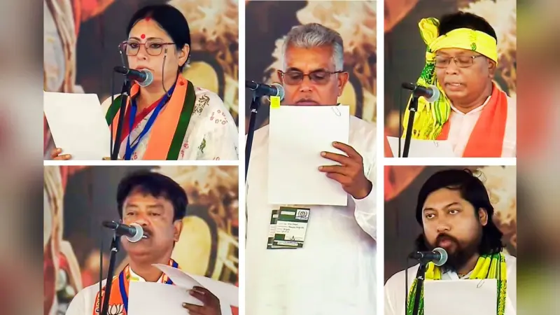 शुभेंदु कैबिनेट में दिखा संघ का प्रभाव, महिला और आदिवासी के साथ मतुआ को भी जगह