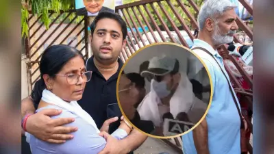 ट्विशा शर्मा मौत मामला: टोपी-चश्मा और मास्क लगाकर सरेंडर करने कोर्ट पहुंचे समर्थ सिंह