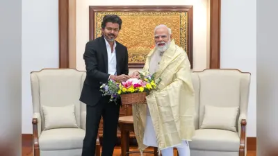 पीएम मोदी से मिले तमिलनाडु सीएम जोसेफ विजय, जीत के बाद पहली बार पहुंचे दिल्ली