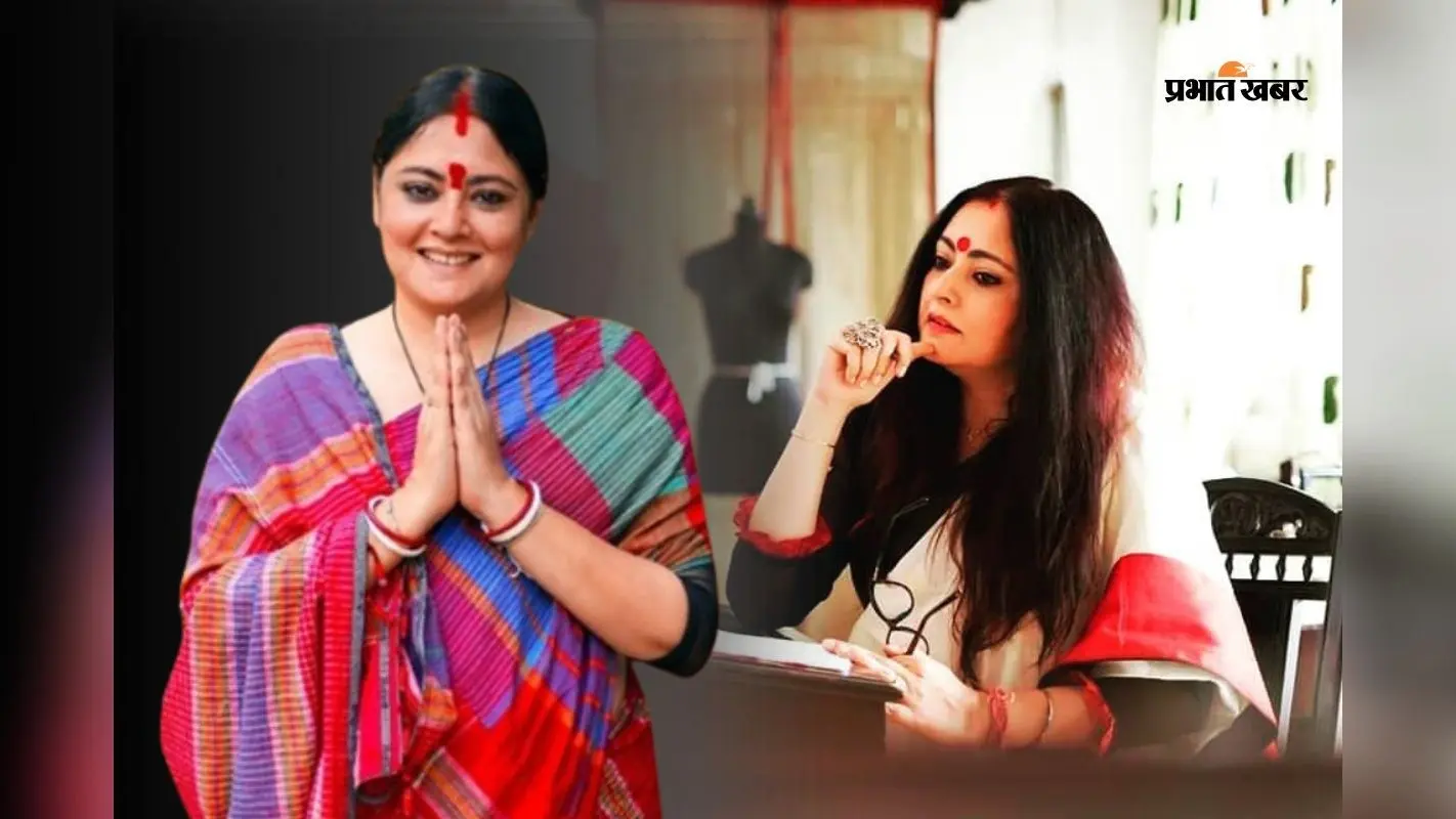 फैशन डिजाइनर का भगवा अवतार कायम, आसनसोल में अग्निमित्रा पॉल का जलवा