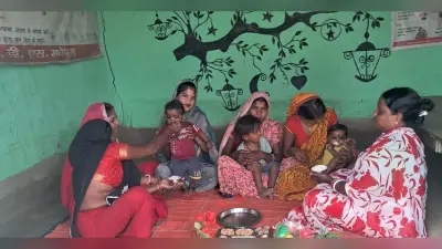आंगनबाड़ी केंद्रों पर मनाया गया अन्नप्राशन दिवस
