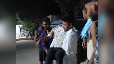 जीएन बांध पर देर रात सड़क हादसा, बाइक सवार दो युवक गंभीर रूप से घायल
