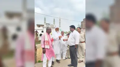 मानसी में शांतिपूर्ण माहौल में अदा हुई बकरीद की नमाज
