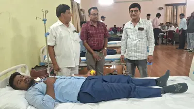 ऑफिसर्स क्लब में रक्तदान शिविर का आयोजन, रेल कर्मियों ने किया 40 यूनिट रक्तदान