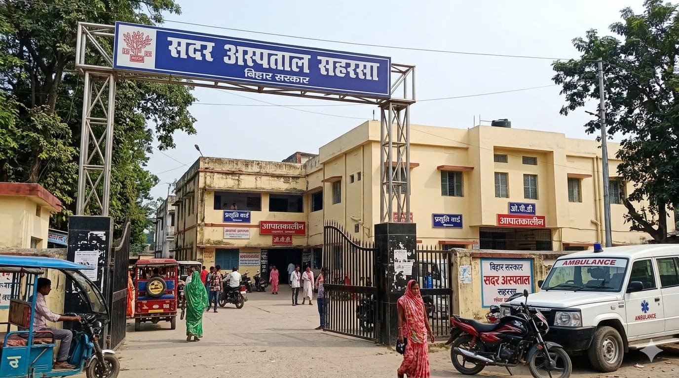 सदर अस्पताल में आज स्वास्थ्य सेवा में उपलब्ध चिकित्सक