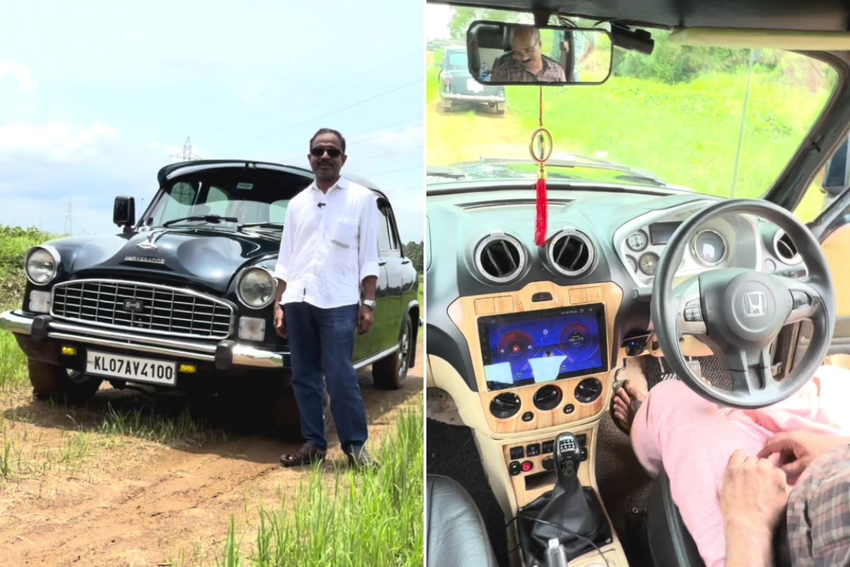 59 साल पुरानी Ambassador में फिट कर दिया Skoda का इंजन और Mercedes गियरबॉक्स, देखें वीडियो