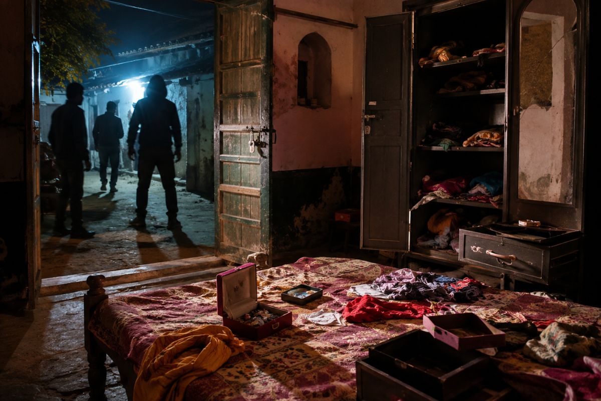 औरंगाबाद : आंगन में सो रही महिला को बनाया बंधक, घर से सोने के जेवरात लेकर फरार हुए चोर