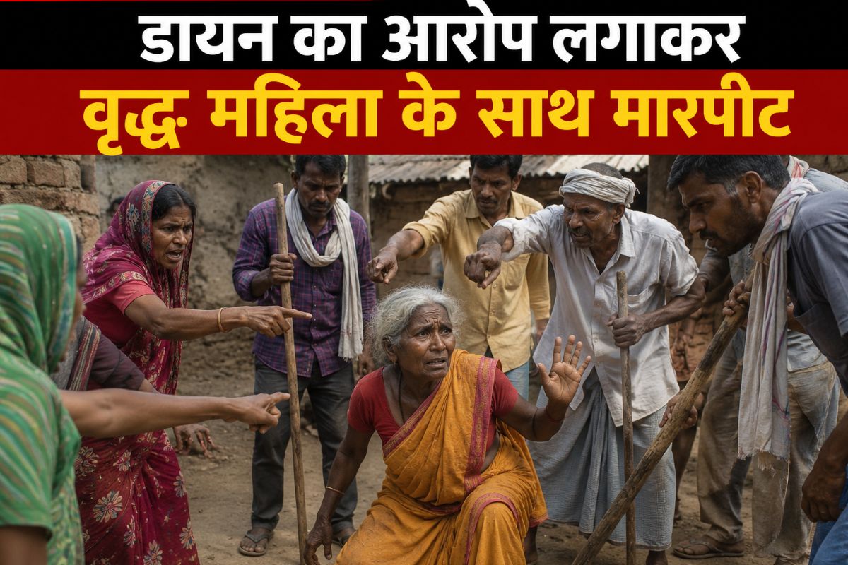 औरंगाबाद में अंधविश्वास का खौफनाक रूप: बुजुर्ग महिला को डायन कहकर पीटा, पुलिस ने दो हमलावरों को दबोचा