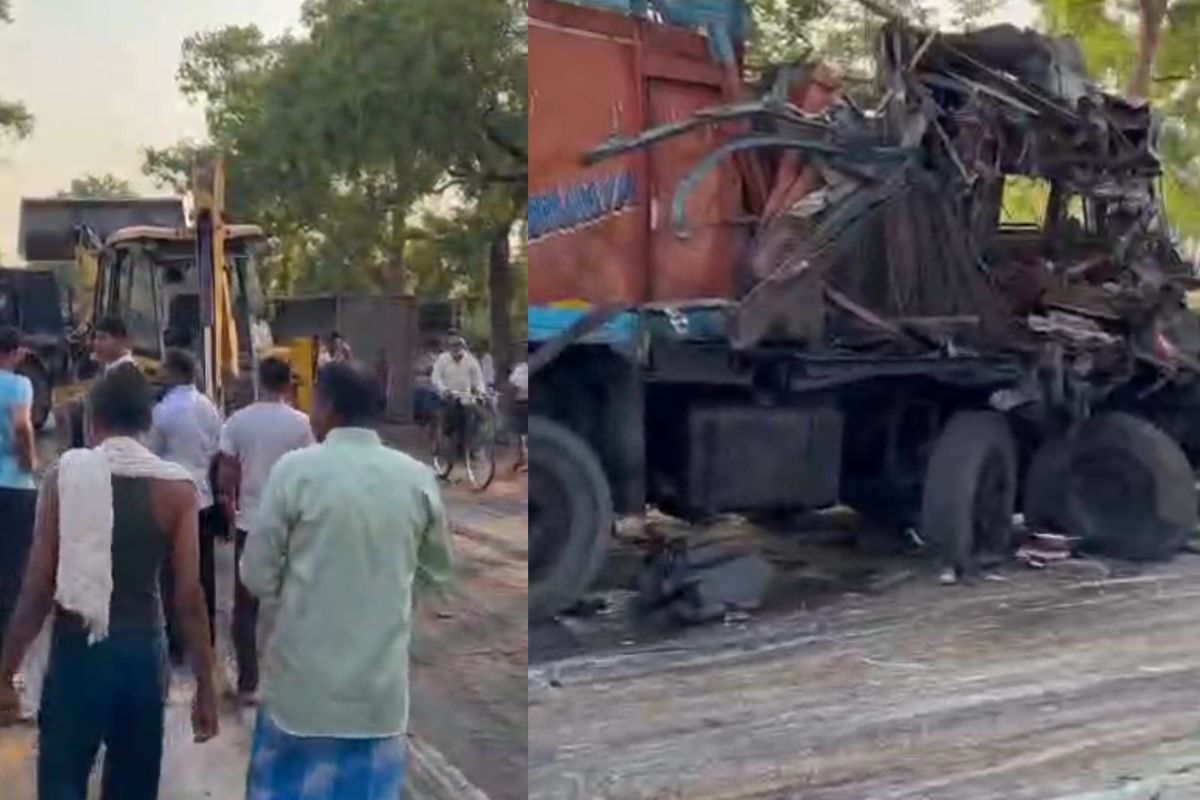 औरंगाबाद में दो हाइवा की सीधी टक्कर में झारखंड के चतरा के ड्राइवर की गई जान, एक घायल