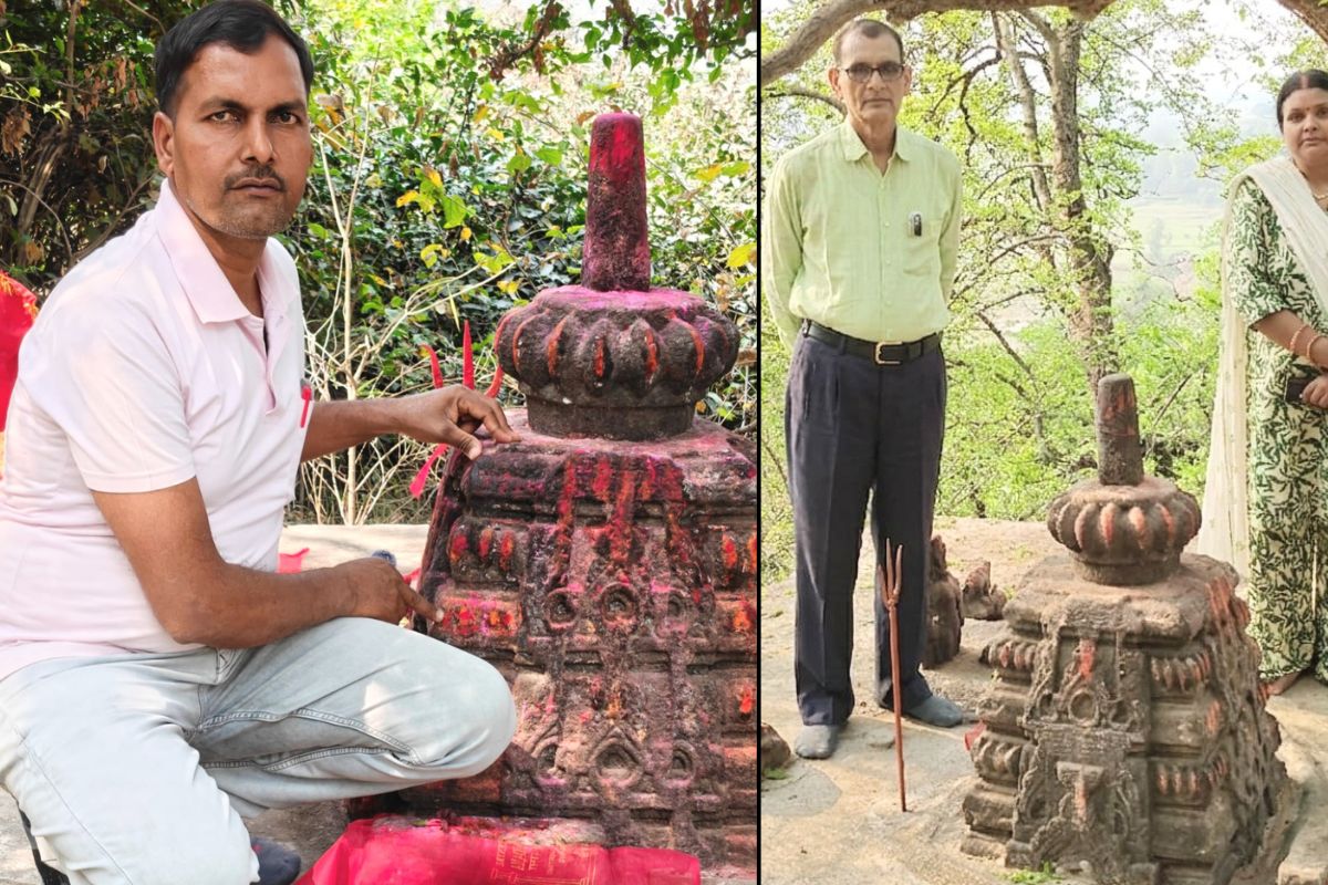 कैमूर के पहाड़ पर मिला ‘महाबोधि मंदिर’, 2 फीट ऊपर, 25 फीट जमीन में दबे होने का दावा