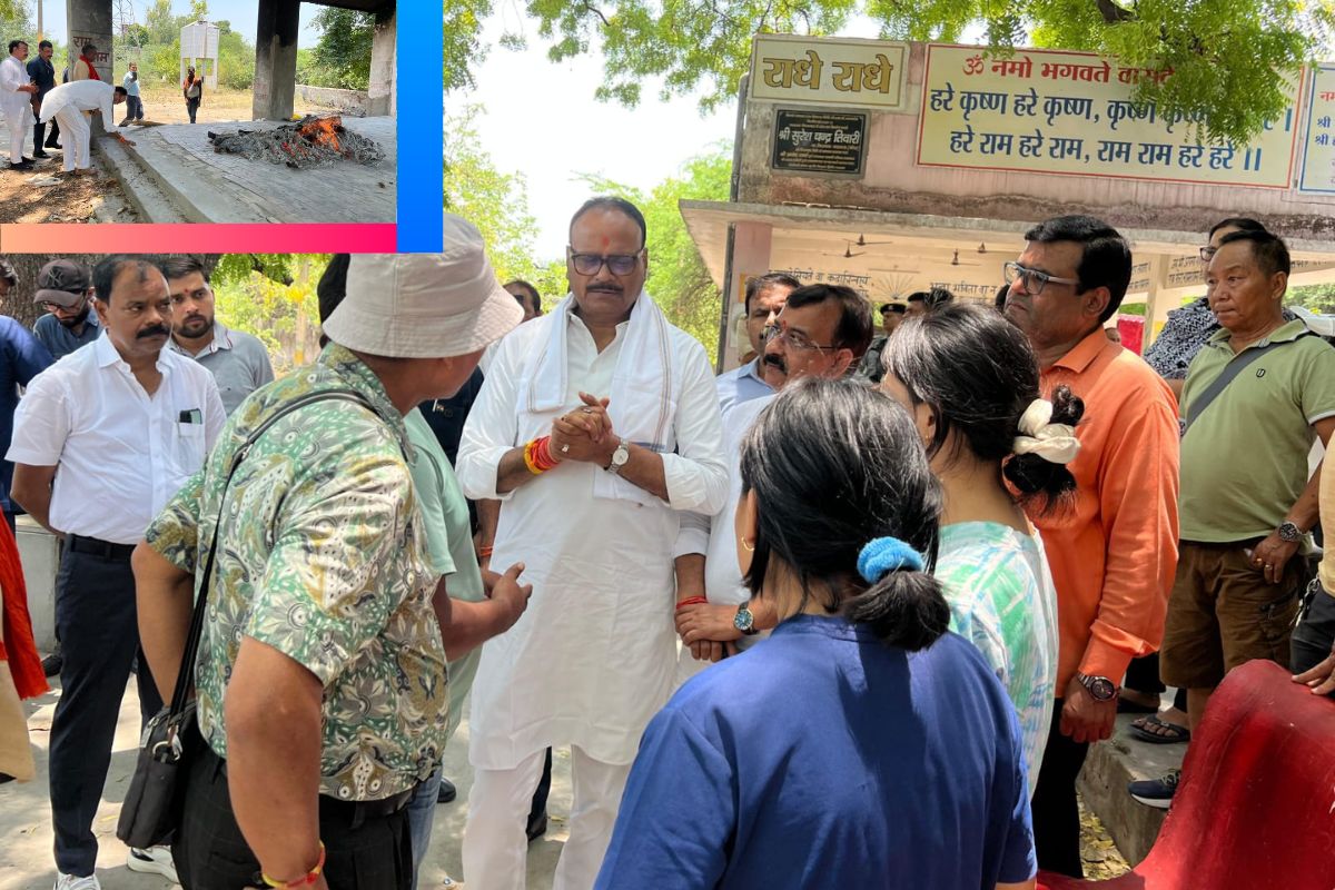 लखनऊ अग्निकांड की SIT ने शुरू की पड़ताल, मृतकों के अंतिम संस्कार में बैकुंठ धाम पहुंचे डिप्टी सीएम ब्रजेश पाठक