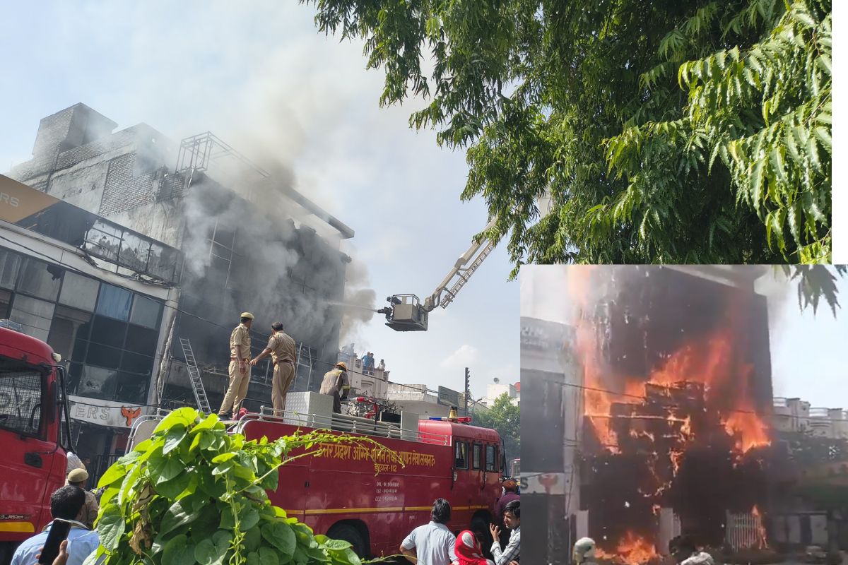लखनऊ अग्निकांड: चीख-पुकार के बीच छात्रों समेत 15 लोगों की मौत, लपटों से बचने के लिए छत से कूदे थे युवक