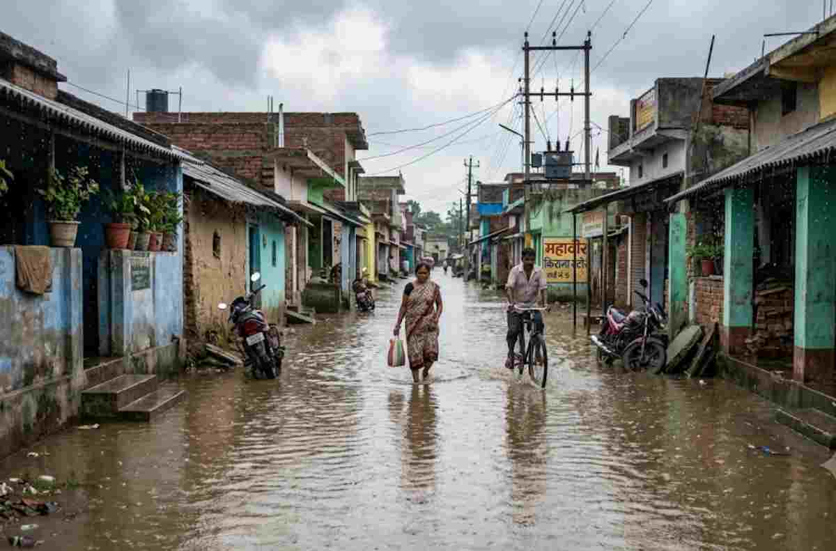 मानसून से पहले ही डूबने लगा मधुबनी का यह मोहल्ला, हल्की बारिश में सड़कें बनीं तालाब