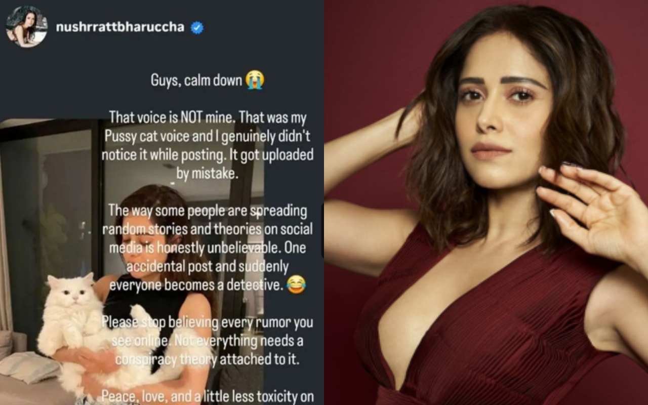 ‘वो मेरी नहीं, बिल्ली की आवाज थी’, वायरल वीडियो पर Nushrratt Bharuccha का जवाब
