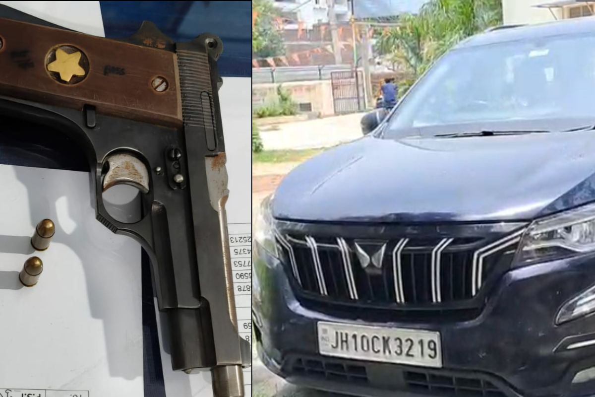 गया जी-टिकारी रोड पर XUV से घूम रहे तीन युवक गिरफ्तार, लोडेड पिस्टल और छह कारतूस जब्त