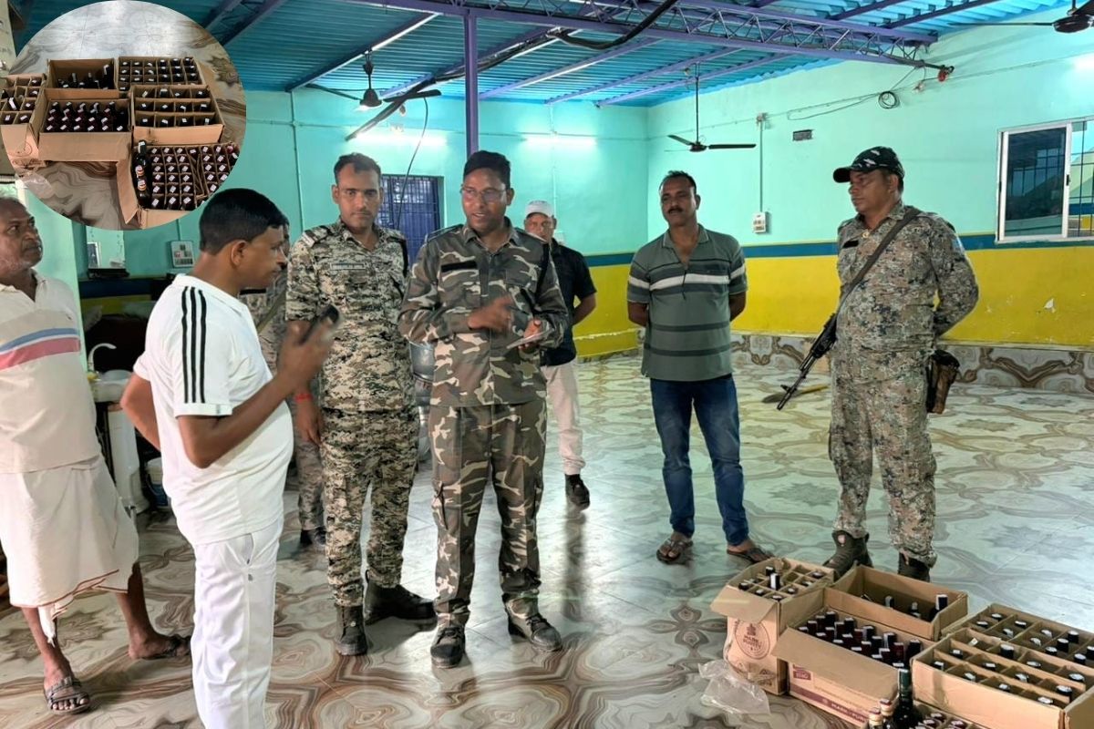 पवित्र धाम में अवैध शराब के कारोबार पर पुलिस का चाबुक: रजरप्पा मंदिर के आस-पास मारी रेड