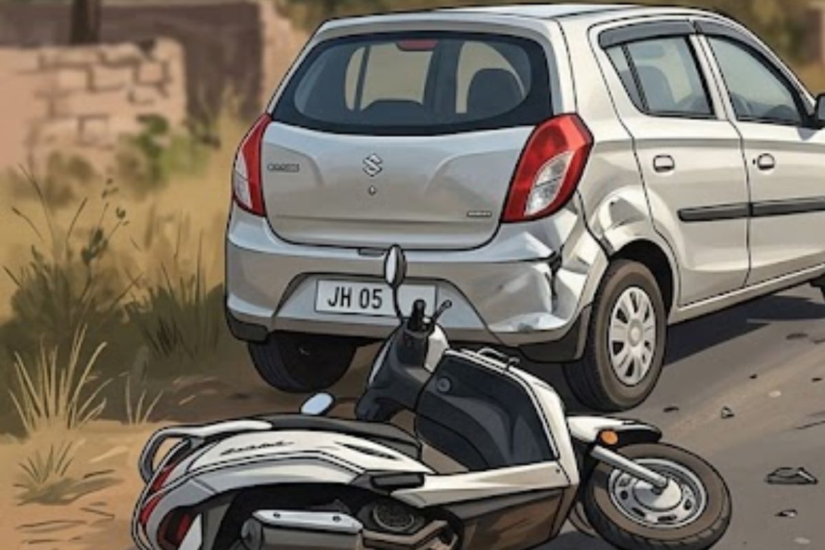रांची-मुरी रोड पर काल बनी तेज रफ्तार कार, होटवार से सिल्ली जा रही स्कूटी सवार महिला को रौंदा, मौत
