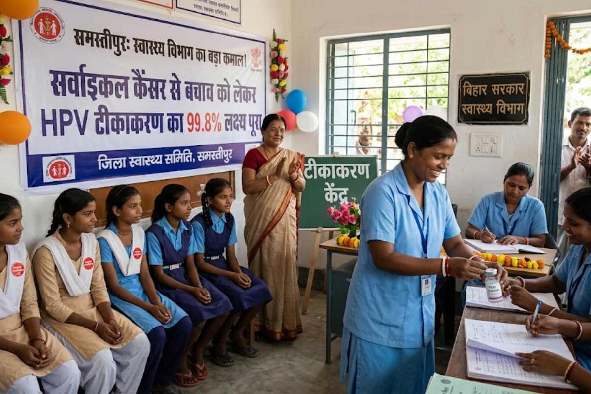 समस्तीपुर: स्वास्थ्य विभाग का बड़ा कमाल, सर्वाइकल कैंसर से बचाव को लेकर एचपीवी टीकाकरण का 99.8% लक्ष्य पूरा