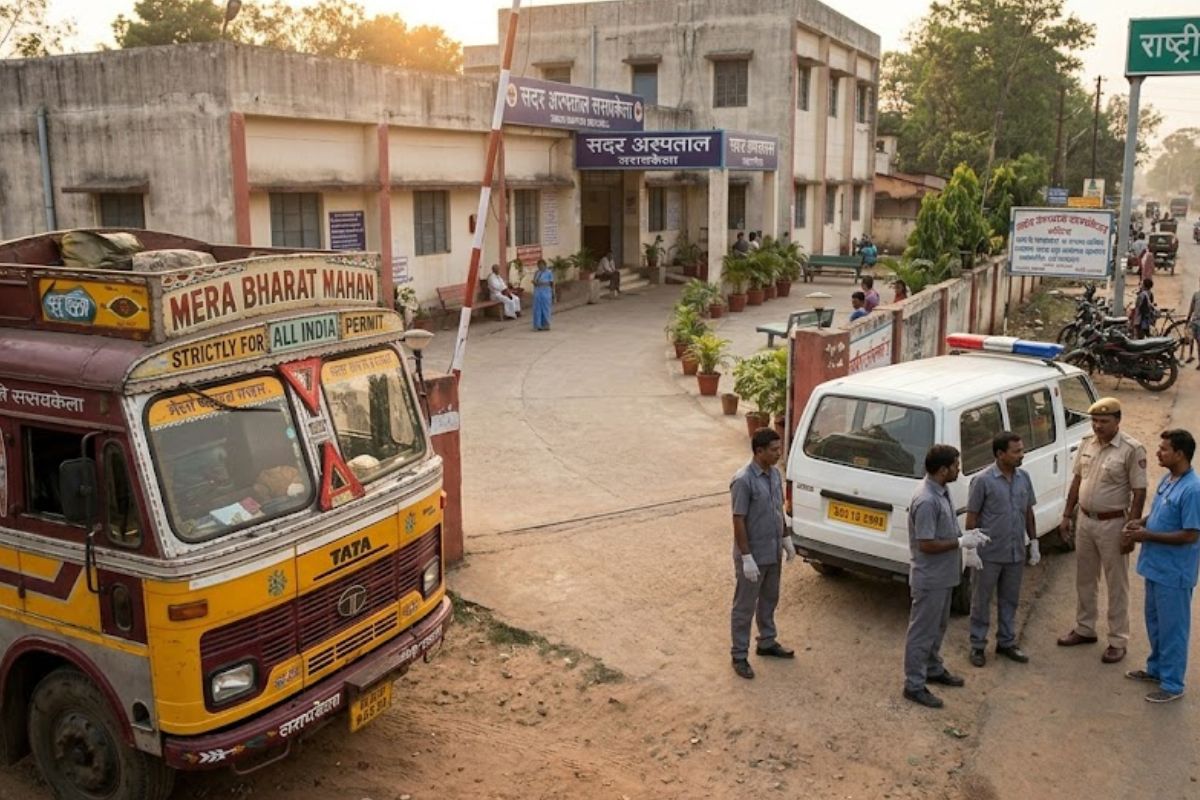 सरायकेला-खरसावां: ट्रक ड्राइवर की रास्ते में बिगड़ी तबीयत, अस्पताल पहुंचते ही मृत घोषित