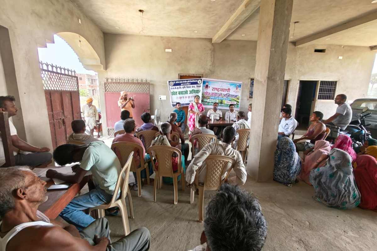 शिवहर: पिपराही में ‘खेत बचाओ अभियान’, 200 से अधिक किसानों ने सीखे आधुनिक कृषि के गुर