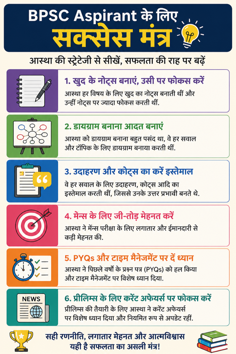 BPSC अस्पिरेंट के लिए सक्सेस मंत्र