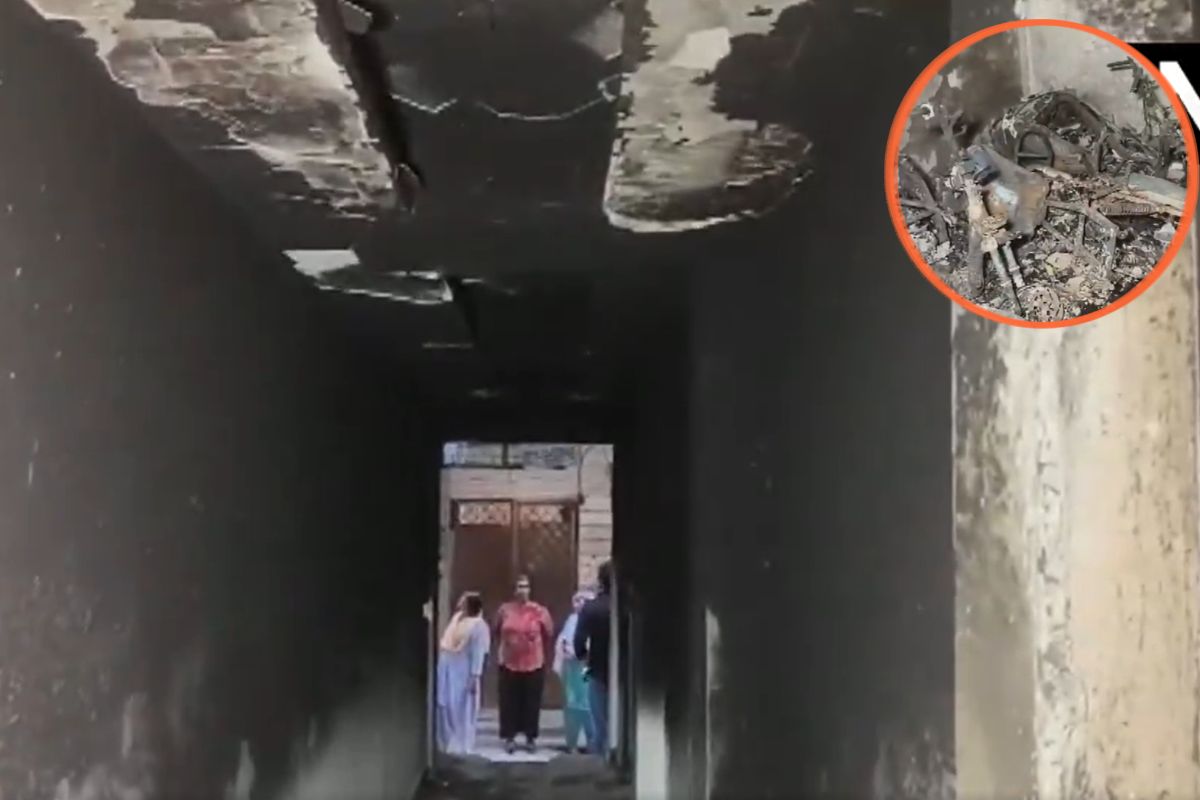 दिल्ली में आग का तांडव: 3 की मौत, साड़ियों का सहारा लेकर बिल्डिंग से उतरे लोग