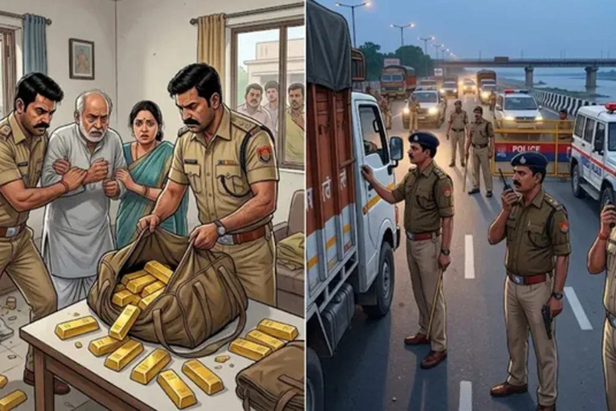 पटना में नकली पुलिस बन ज्वेलर्स के स्टाफ से 28 किलो चांदी ठगी, बाइक सवार बदमाश फरार