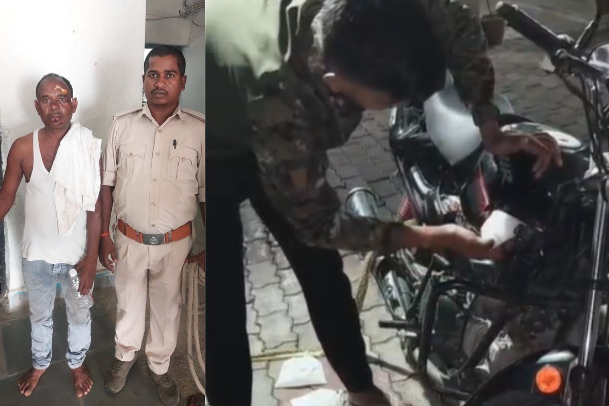 हरदिया डैम के पास हादसे में पकड़ा गया शराब तस्कर, पुलिस ने बरामद की 14.5 लीटर शराब