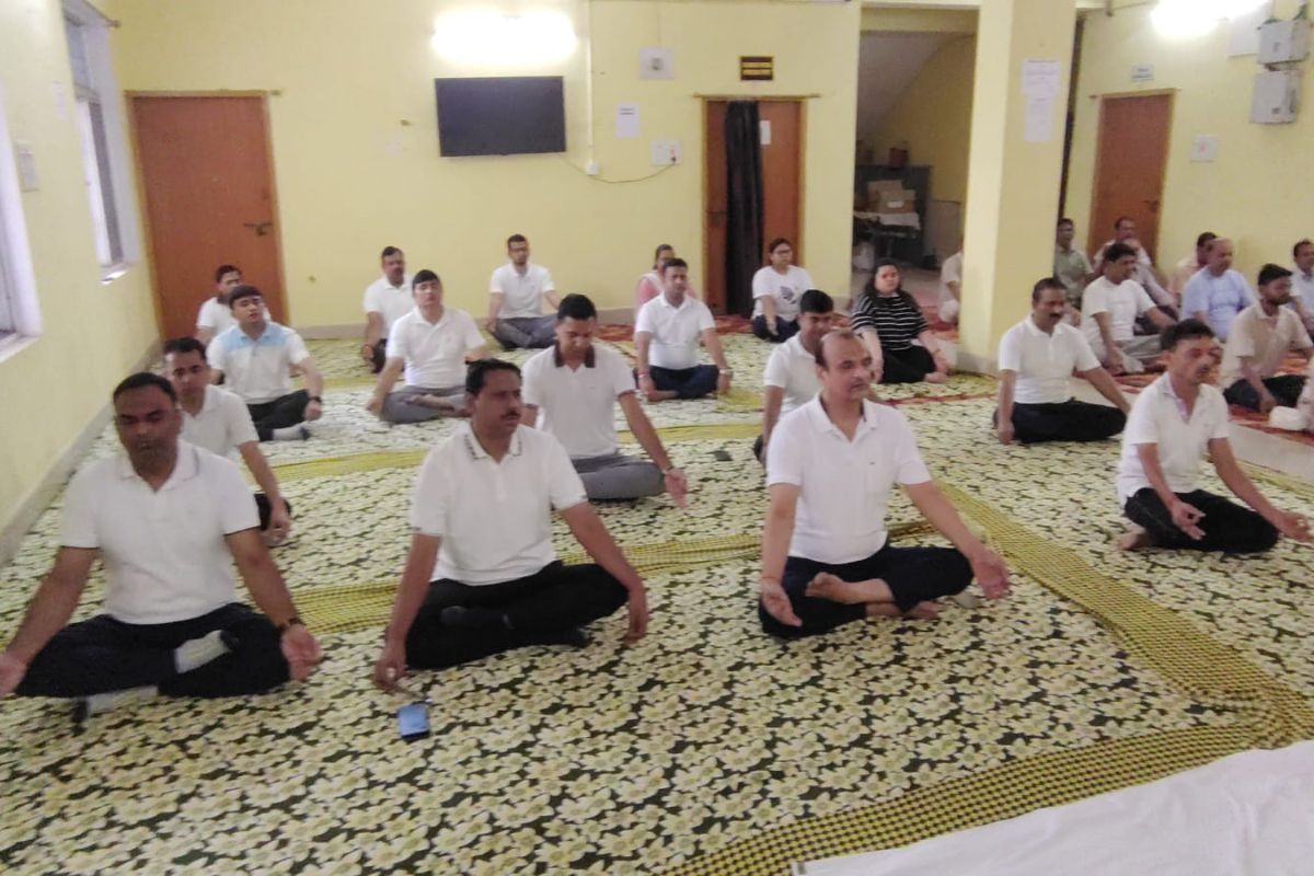 योग दिवस पर जिला न्यायालय परिसर में भव्य आयोजन, जजों और अधिवक्ताओं ने किया योगाभ्यास