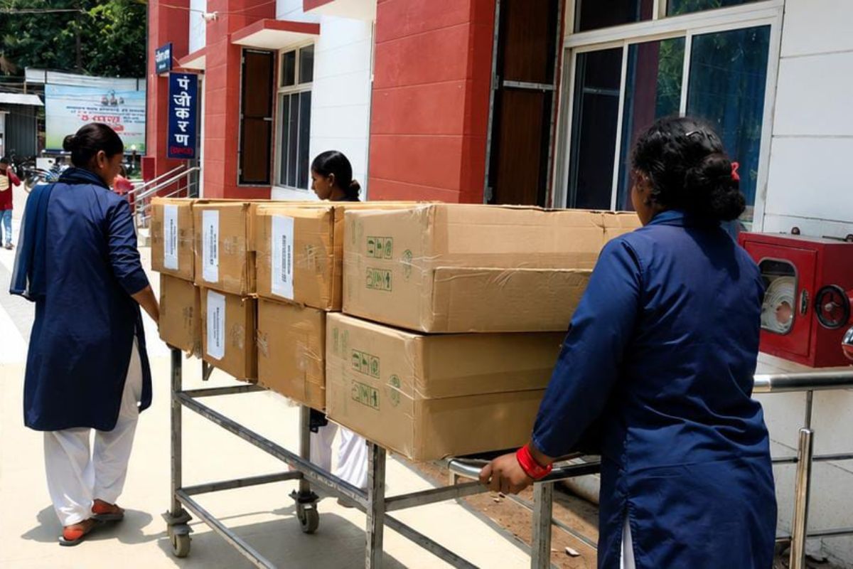 सदर अस्पताल की लापरवाही पर उठे सवाल, स्ट्रेचर के अभाव में तड़पता रहा मरीज, बेहोश कैदी को पुलिस ने गोद में पहुंचाया इमरजेंसी