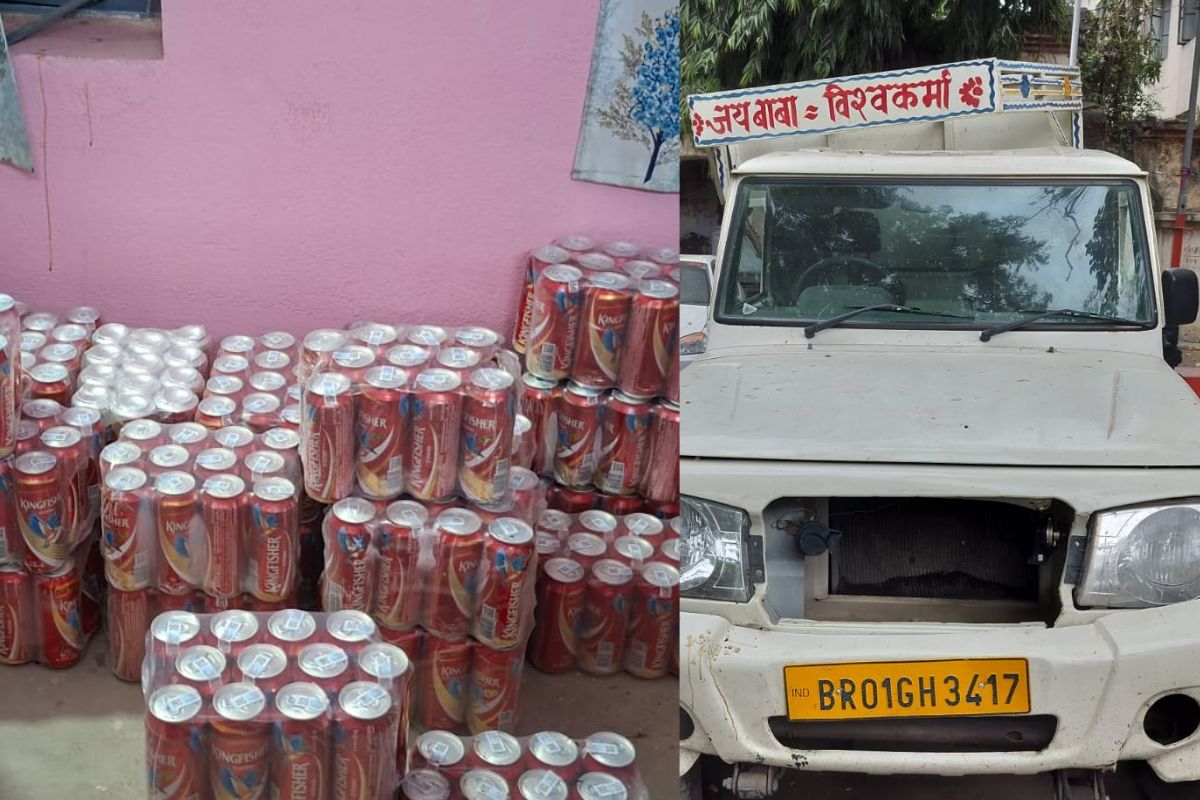 बिहार में ‘फ्री’ की बीयर! हाजीपुर में ट्रक-पिकअप की टक्कर के बाद मची लूट, बोतलें बटोरने लगे लोग