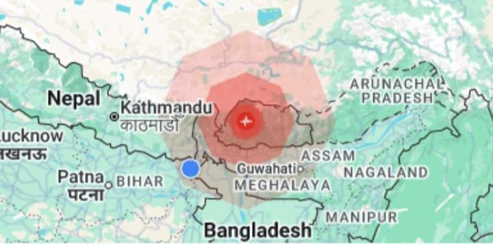 भूटान में भूकंप से हिली धरती, सीमांचल और उत्तर बंगाल में महसूस हुए झटके