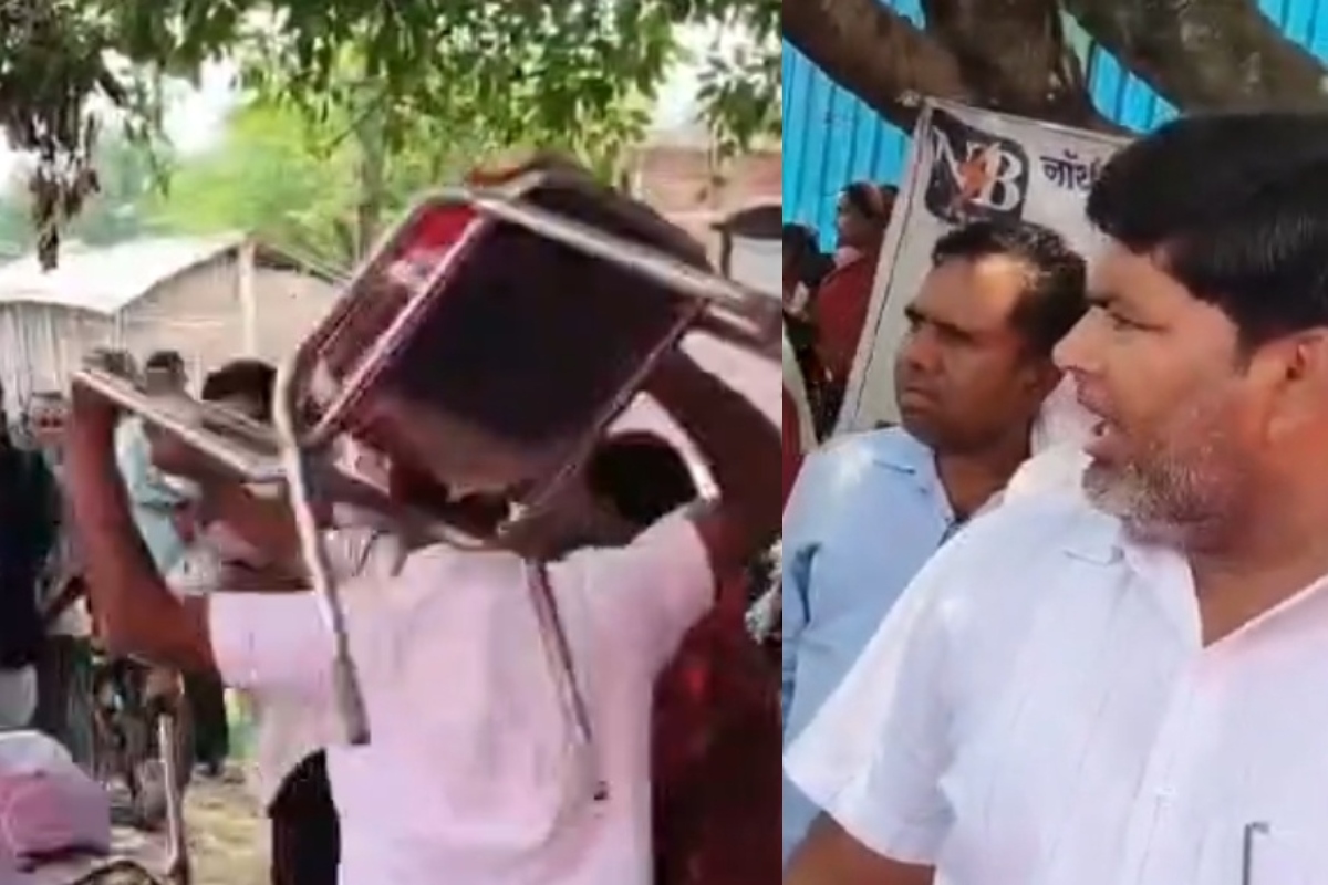 बगहा: सहयोग शिविर में विवाद, युवक से बहस के दौरान सीओ ने उठाई कुर्सी, वायरल हुआ वीडियो