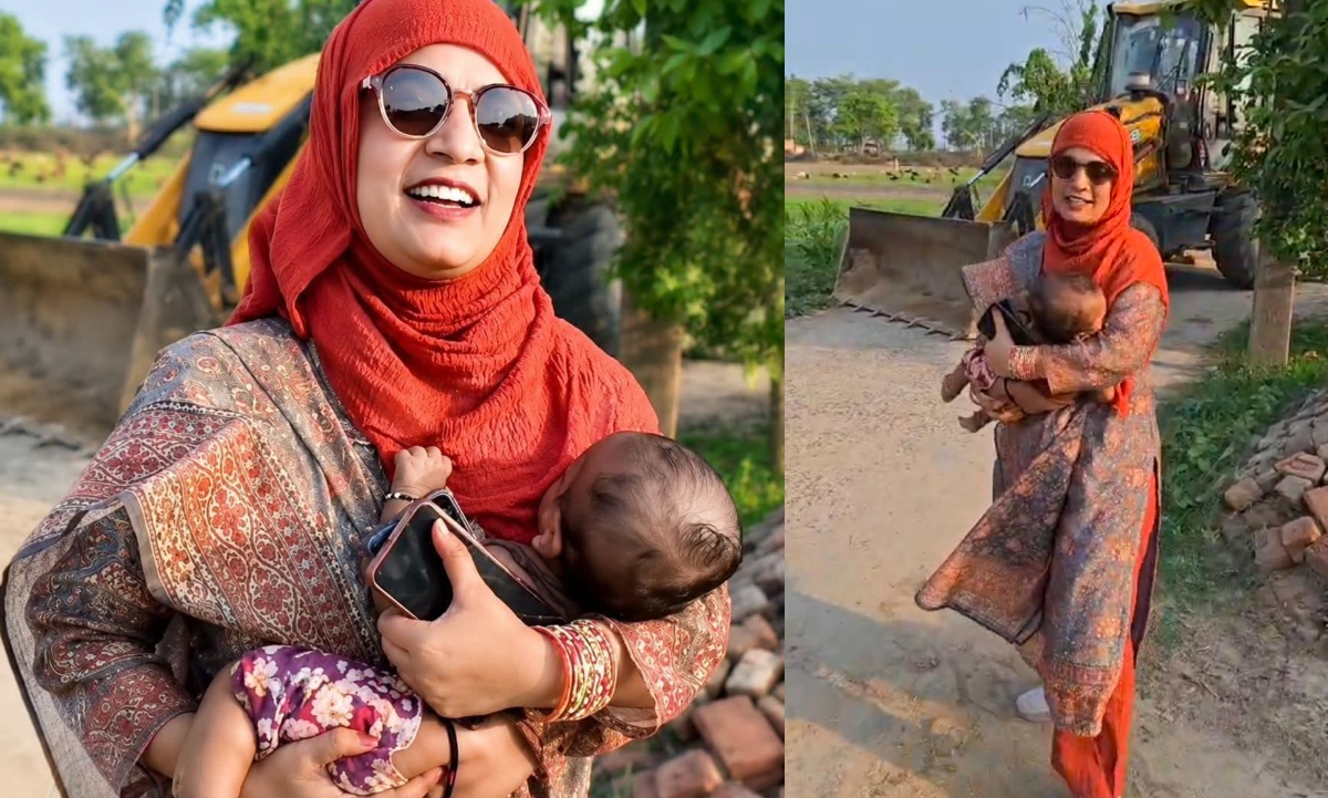 मोतिहारी: अतिक्रमण हटाने के दौरान सीओ ने बच्चे को गोद में लेकर दिखाई संवेदनशीलता, तस्वीर वायरल